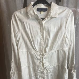 Blue Rain Detailed Button Down